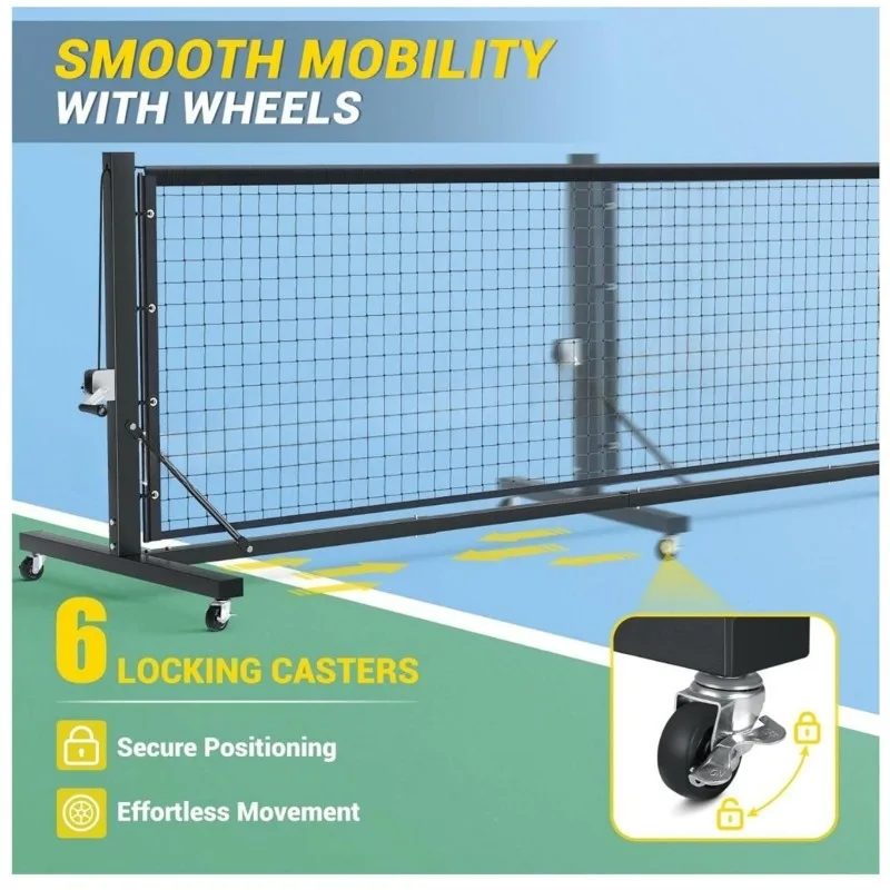 Competition-grade pickle net column, 40 iron pipe 22KG heavy-duty pickle net, indoor and outdoor tennis net frame