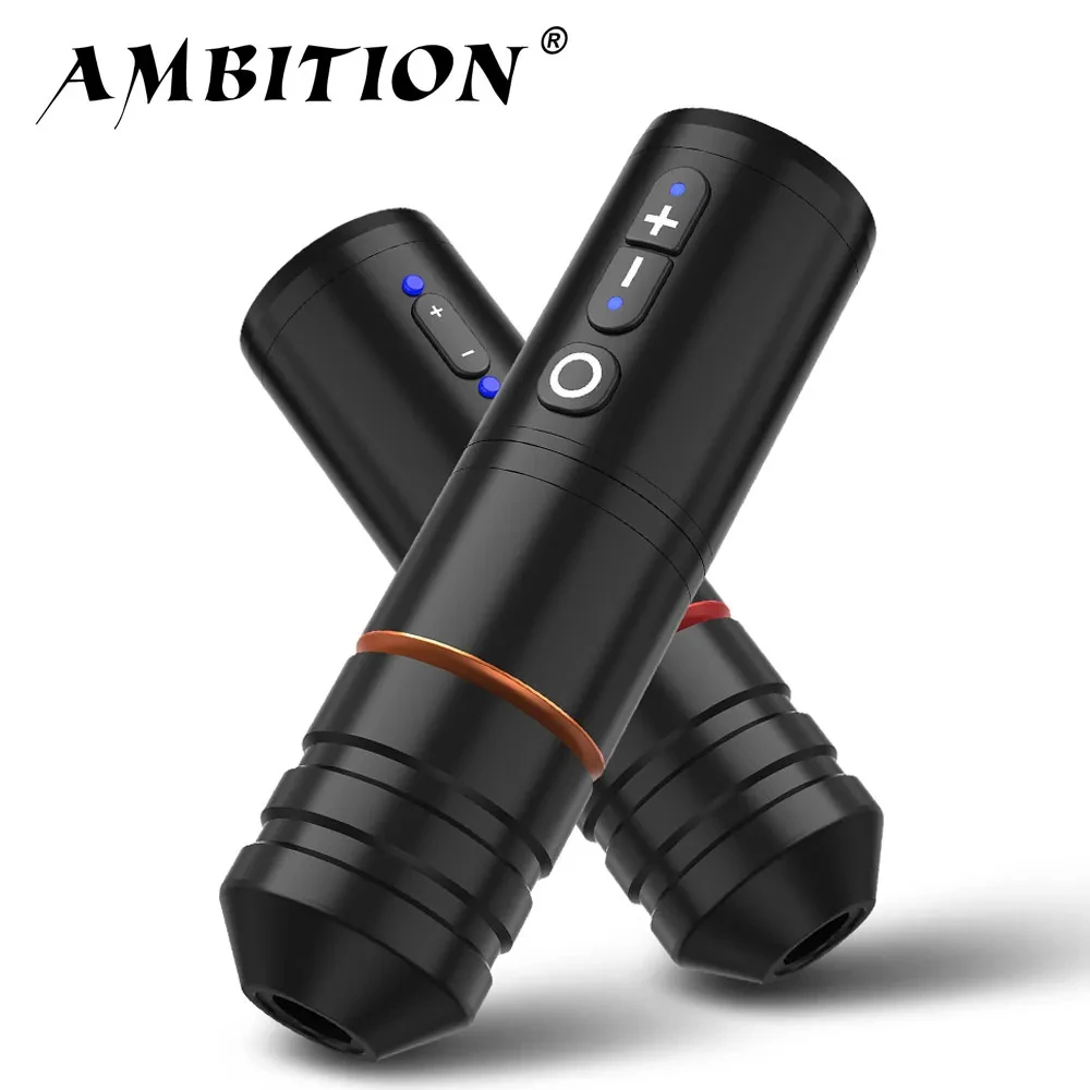 

Ambition Ninja Pro Wireless Tattoo Machine Portable Battery Rotary Pen Capacity 2400mah Strong Coreless Motor for Artist Body