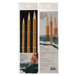 Artsecret Paintbrush Set Goat Hog Bristle Mixing Hair Oil Acrylic Painting Brush Natrual Bamboo Handle BW-450