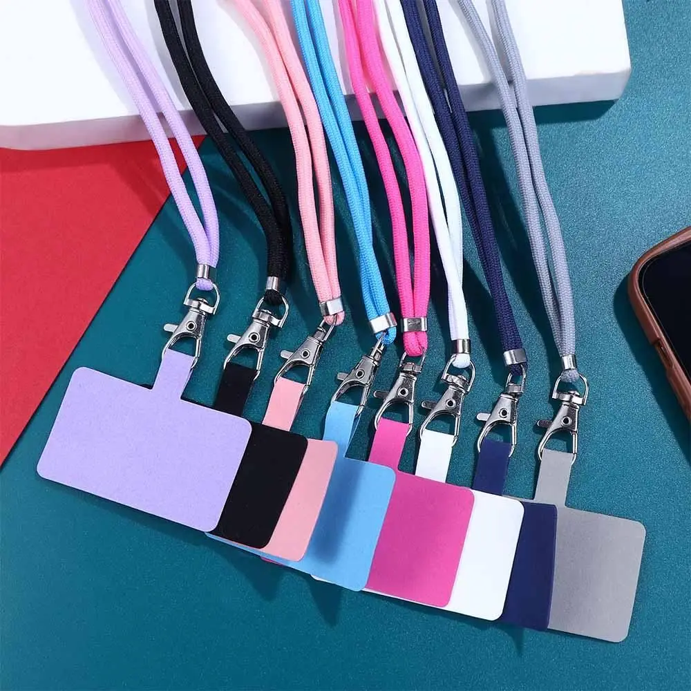 Halter Neck Hanging Phone Decoration Mobile Phone Strap Crossbody Patch Phone Lanyards Nylon Soft Rope Cell Phone Hanging Cord