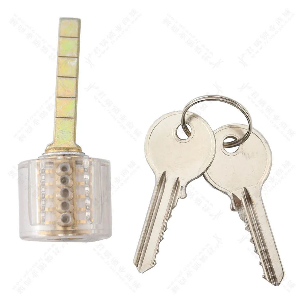 Transparent Lock Pick Visible Training Skill Cutaway Inside Copper Padlock Tool for Locksmith Supplier Hardware Practice - Image 6