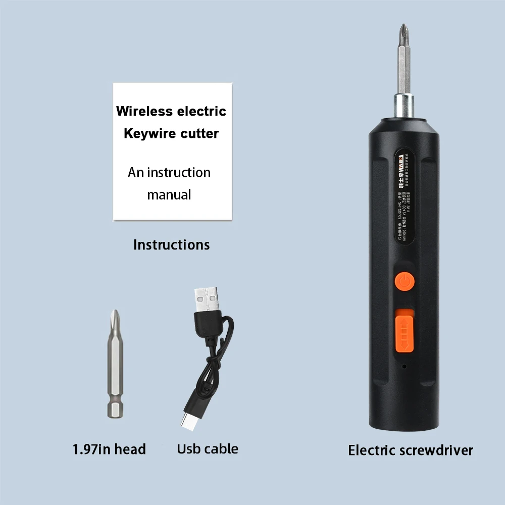 USB 전기 스크루 드라이버 배터리 충전식 무선 스크루 드라이버 충격 무선 스크루 드라이버 드릴 전기 스크류 드라이버 도구