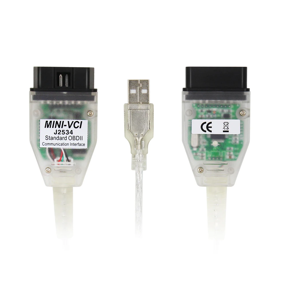 V18.00.008 Mini Vci For Toyota J2534 OBD2 Car Diagnostic Cable FTDI Chip TIS Techstream MINI-VCI OBD2 Auto Diagnostic Scanner