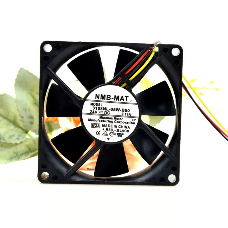 

New Original NMB 3108NL-05W-B50 24V 0.19A 8020 8cm Inverter Cooling Fan for NMB