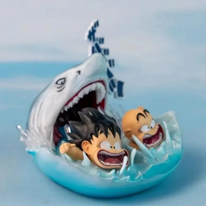 أنيمي تمثال لعبة دراغون بول Z سون جوكو كريلين القرش هجوم الهروب عمل دمية بولي كلوريد الفينيل نموذج تمثال سطح المكتب حلية جمع اللعب #3