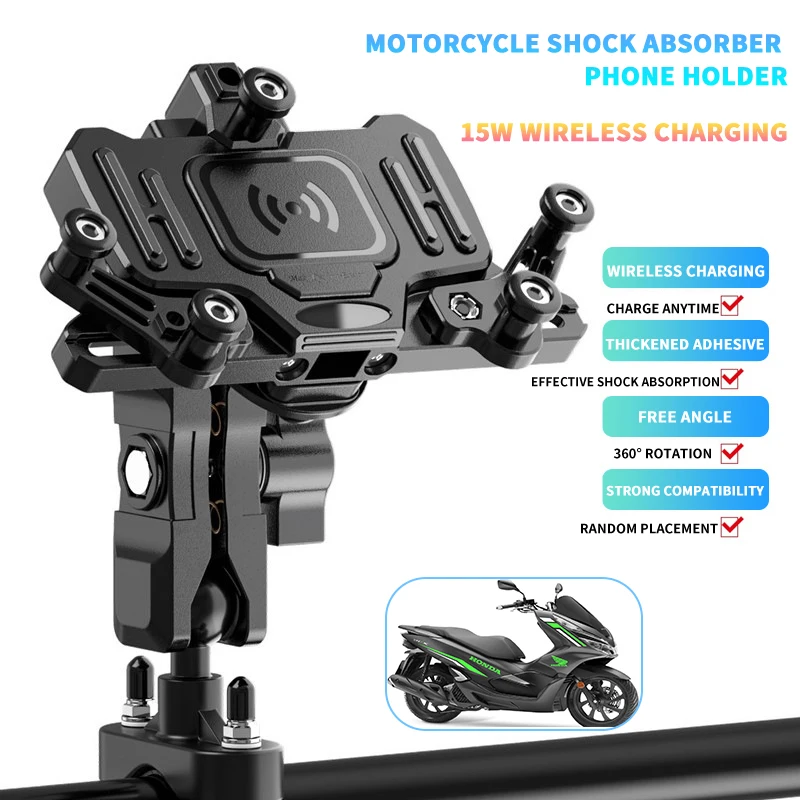 

Motorcycle Mobile Phone Holder Wireless Chargingfor Honda rebel CM500 CM300 CM1100 PCX150 PCX160 PCX125 PCX Accesorios Bracke