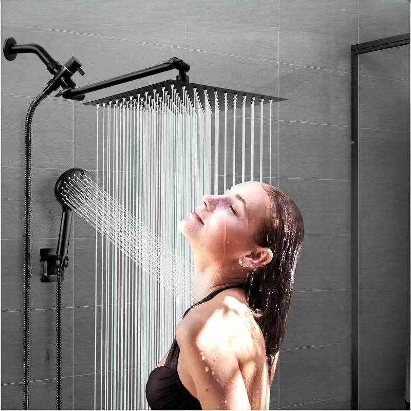 

Скрытый смеситель для душа из нержавеющей стали, прочный ручной смеситель под давлением, горячая и холодная смешанная насадка для душа, короткие аксессуары для ванной комнаты