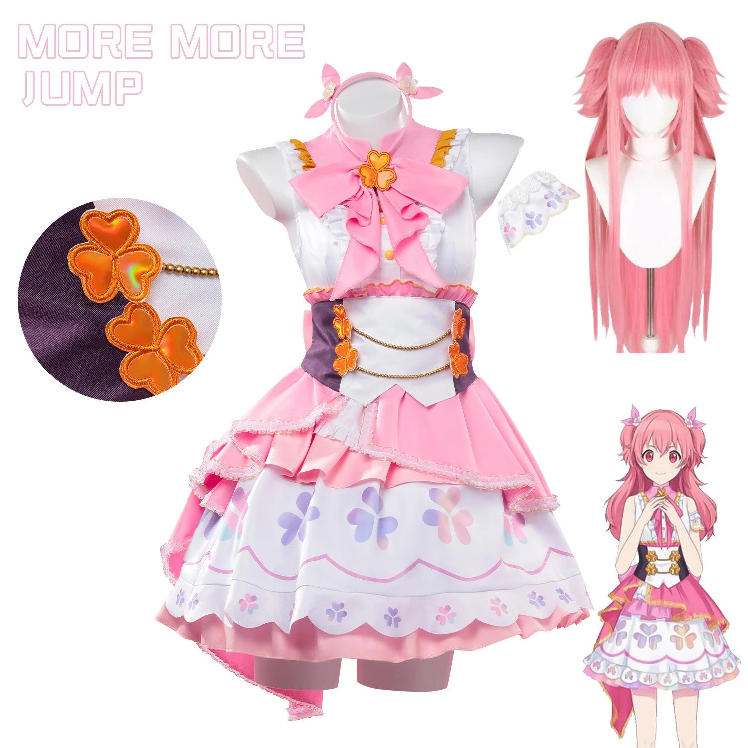 Momoi Airi Performance Dress Cosplay Costumes Anime Halloween Role Playing Cos Outfits