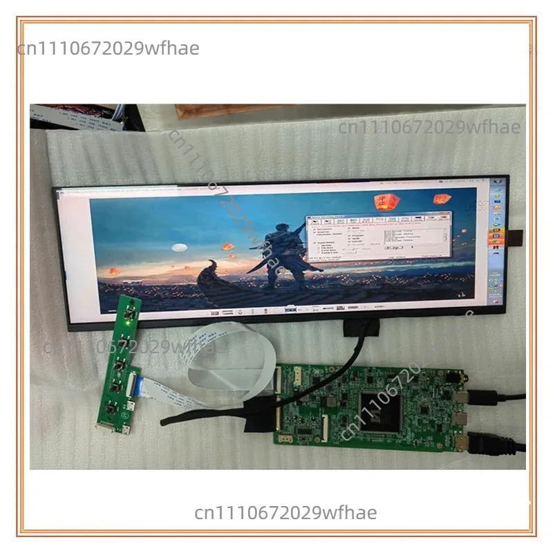 12.6 inch NV126B5M-N41 1920*515 IPS LCD Touch Screen Compatible HDMI Board for Mall/Car Navigation Shelves Booking System Screen
