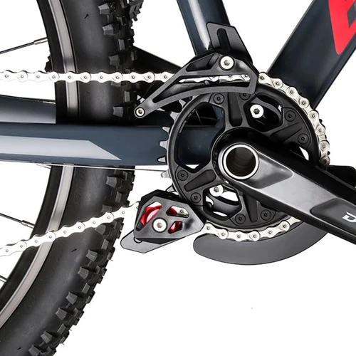 Imagen 2 del producto Guías de cadena para bicicleta de montaña, guía de cadena de piñón de un solo disco, protector de cadena de cola suave DH, guía de cadena ultraligera, protector de marco 32T-38T