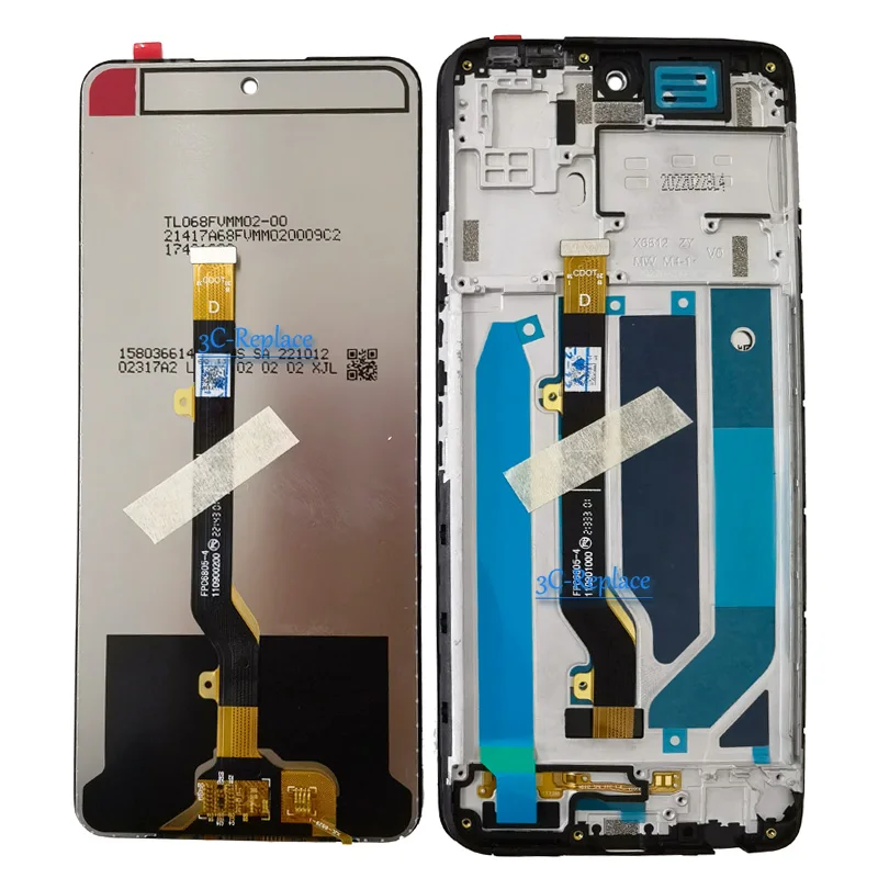 Infinix sıcak 11s X6812 X6812B 6.78 LCD ekran değiştirme için