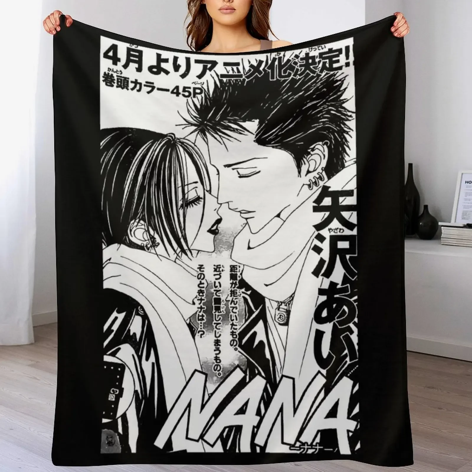 

NANA COVER MAGAZINE Throw Blanket Cozy Sofa Blanket for TV Watching Napping