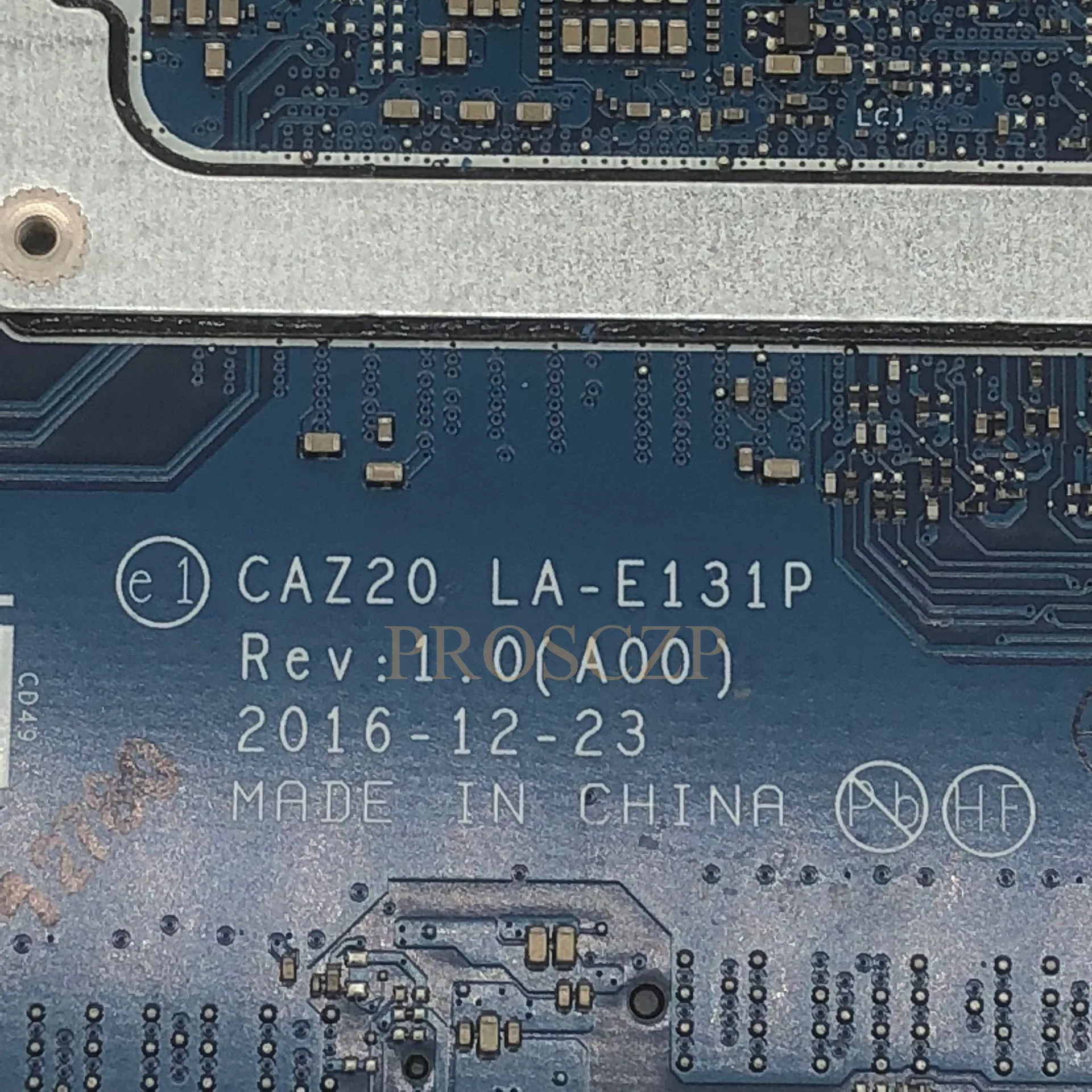 

CXWHP 0CXWHP CN-0CXWHP High Quality Mainboard For DELL 7480 Laptop Motherboard LA-E131P With SR33Z i7-7600U CPU 100% Full Tested