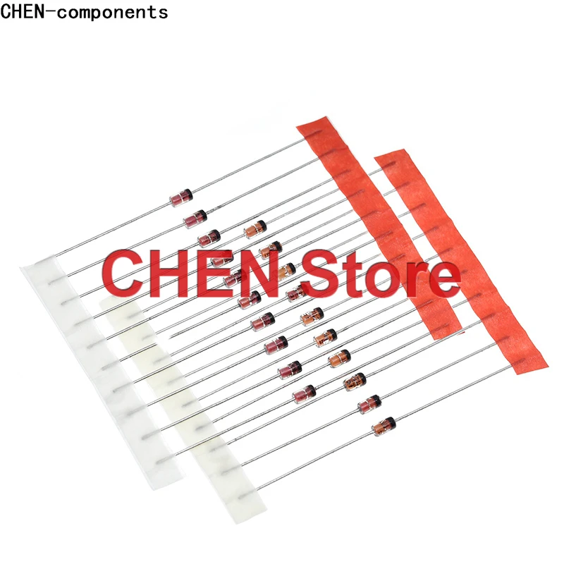 

100pcs 1W Zener diode DO-41 3V 3V3 3V6 3V9 4V3 4V7 5V1 5V6 6V2 6V8 7V5 8V2 10V 12V 15V 16V 18V 20V 22V 24V 30V 33V