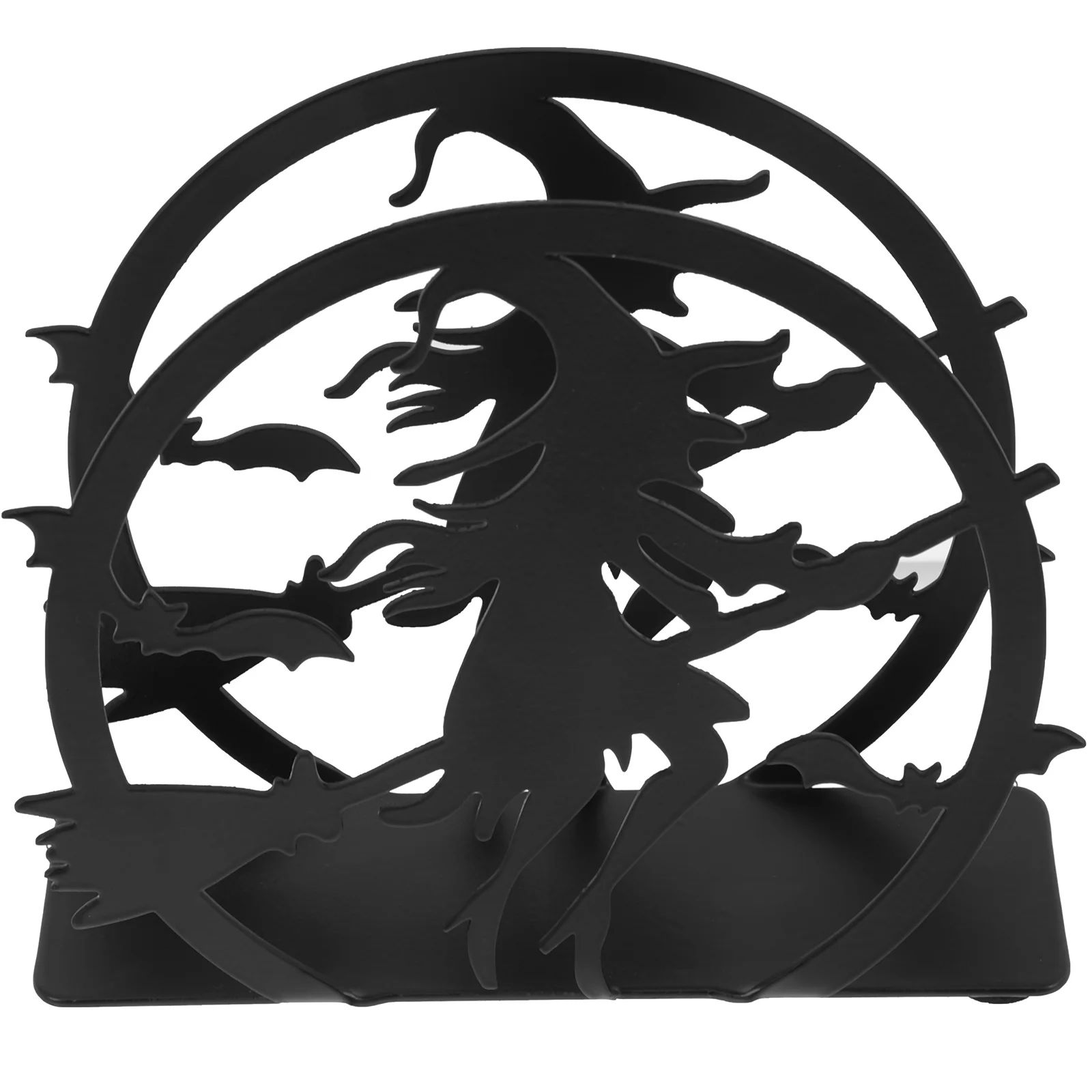 Witch Napkin Holder Decorative Brace Paper Towel Household Halloween Metal Wrought Iron Tabletop Tissue Stand Miss