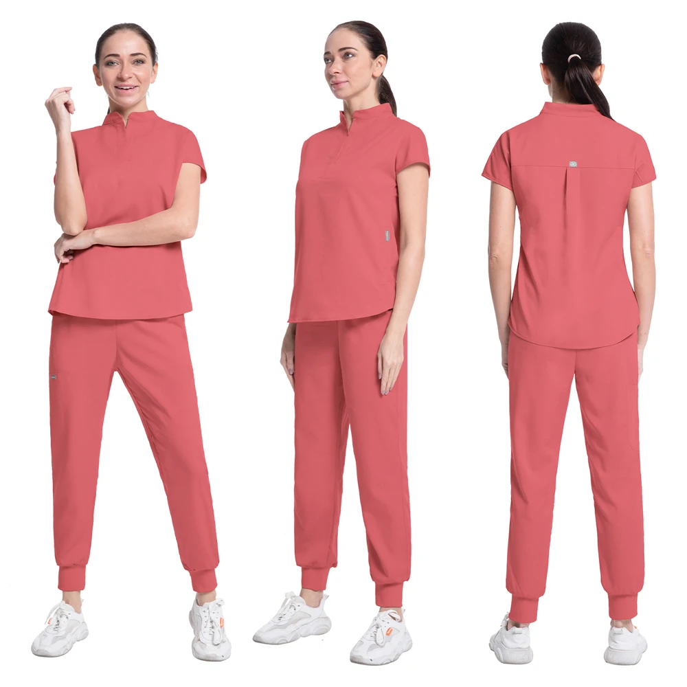 Unisex Jogger terno esportivo, feminino sala de operação médica uniforme, enfermeira esfrega, alta qualidade, monocromático, novo, unisex