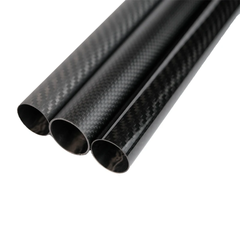 Ultra Lightweight 3K Plain Twill Carbon Fiber Tube Custom Pipe for Automobile Modified Parts & Sports Equipment view 4