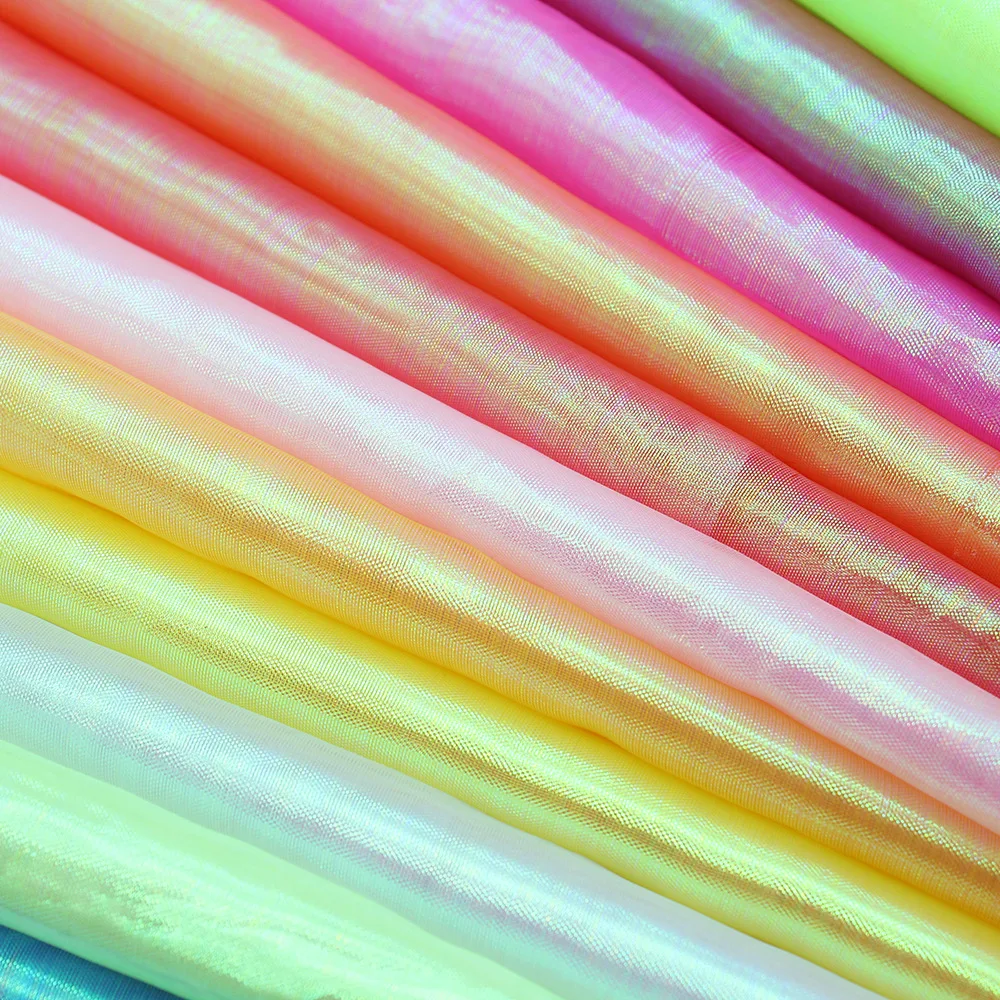 2/3/5m Mercerized Tulle Fashion Fluorescent Organza Fabrics Shiny Stage Wedding Decor Transparent Handmade DIY Material By Meter