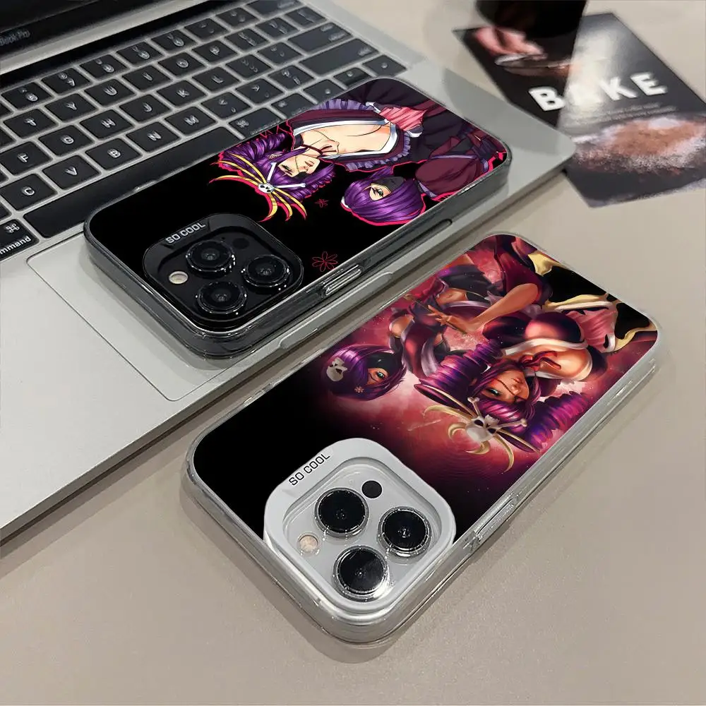 

Чехол для телефона Bleach Katen Kyokotsu для iPhone 17, 16, 15, 14, 13, 12, 11 X XR XS 8 7 Pro Max Plus, полупрозрачный цветной защитный чехол