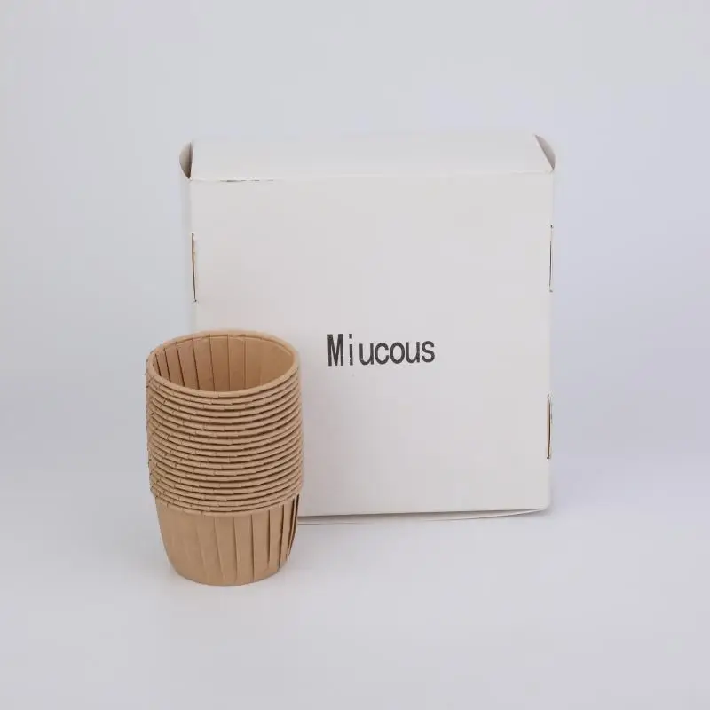 Miucous Cupcake baking cups, 20 pieces,  oil-proof cupcake wrapping paper, suitable for making cupcakes, muffins and nut foods