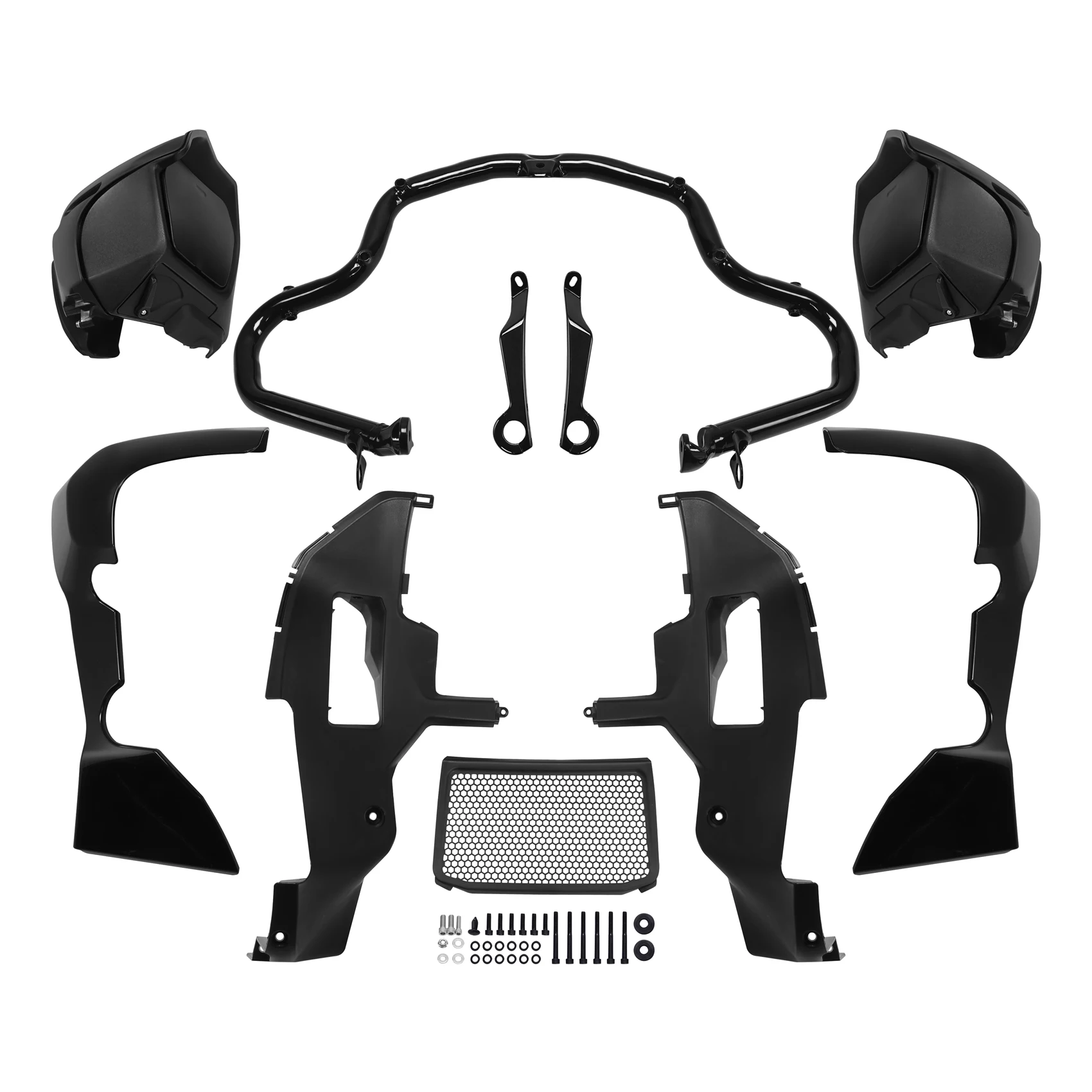 Fairing Chin Spoiler & Engine Bar & Mount Bracket Fit For Harley CVO Road Glide FLTRXSE 2023-26 FLTRX 2024-26 FLTRXL FLTRT 2026