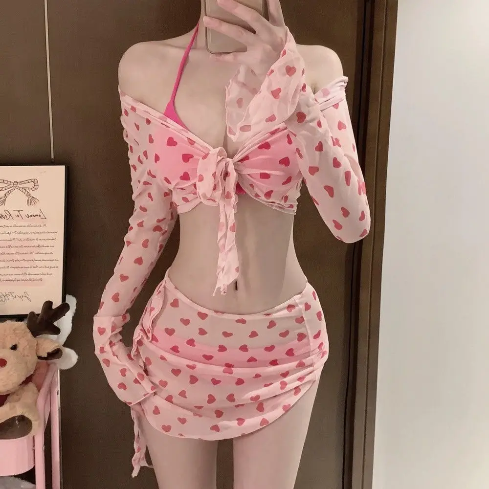 Swimsuit for Girls, High-end Bikini, Spicy Girl Skirt Style Vacation, Hot Spring Soaking, Split Swimsuit for Women