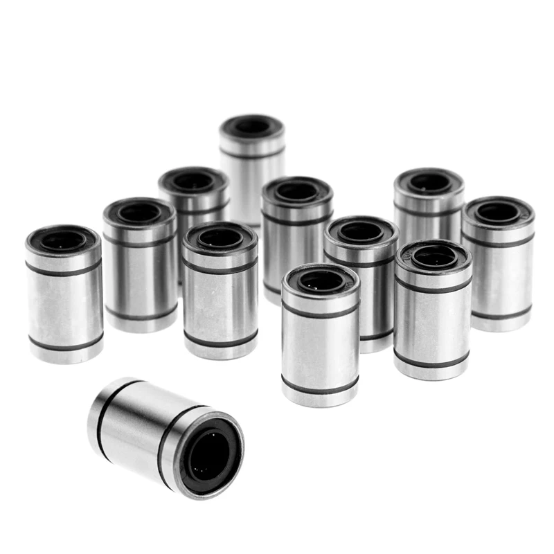 10 قطعة LM6UU LM8UU LM10UU LM12UU LM16UU جلبة خطية 8 مللي متر محامل خطية باستخدام الحاسب الآلي لقضبان السكك الحديدية عمود خطي أجزاء طابعة ثلاثية الأبعاد باستخدام الحاسب الآلي