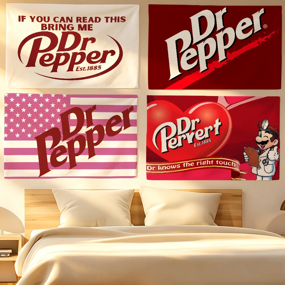Fashion Keurig D-Dr P-Pepper Flag Tapestries For Classroom Dormitory Camping Picnic Party Cheering Home Indoor Outdoor Decor