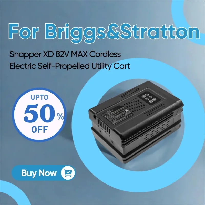 

60V Gardening Tools Battery for Briggs&Stratton Snapper XD 82V MAX Cordless Electric Self-Propelled Utility Cart