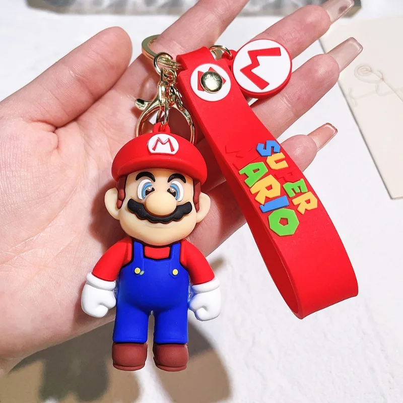 Hot Marios-serie sleutelhanger stripfiguren creatief beeldje rugzak hanger autosleutelhanger mannen en vrouwen geschenken