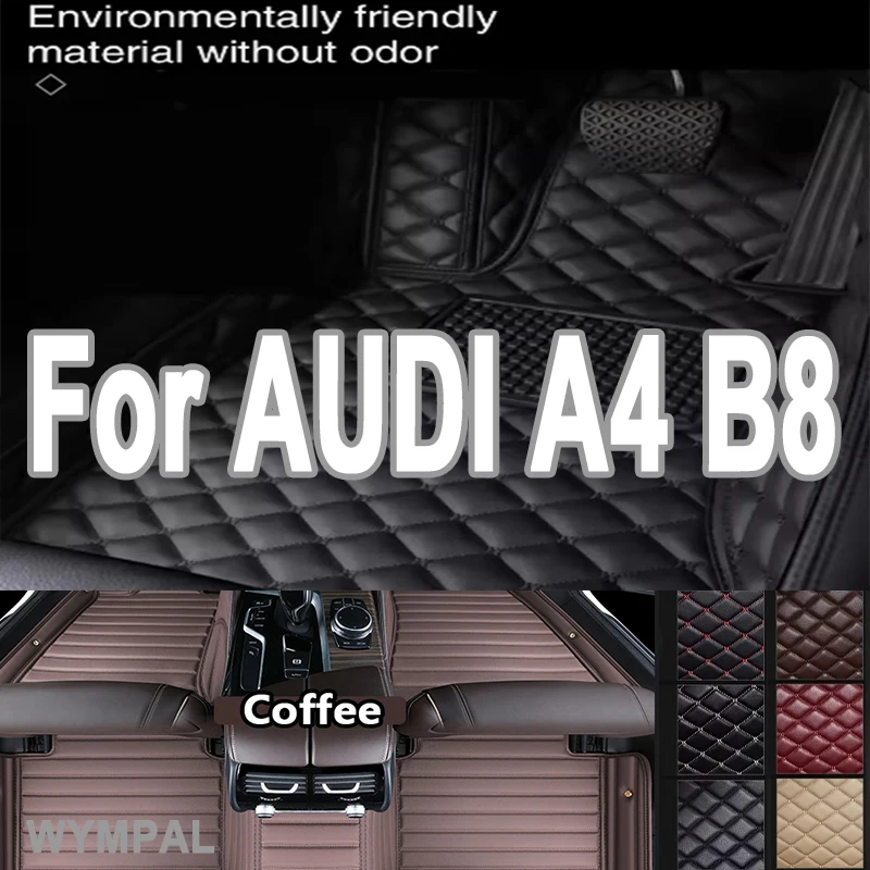 

Luxury Car floor mats for AUDI A4 B8 Allroad/Avant/Sedan 2010 2011 2012 2013 2014 2015 2016 Custom foot Pads automobile carpet