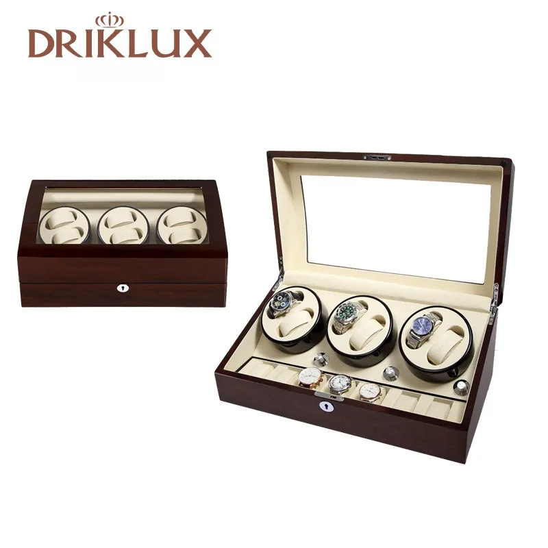 Luxury Rotating Watch Case Storage Box 6+7 Slots Automatic Watch Winder with Zero Magnetism Display Boxes Organizer for Men