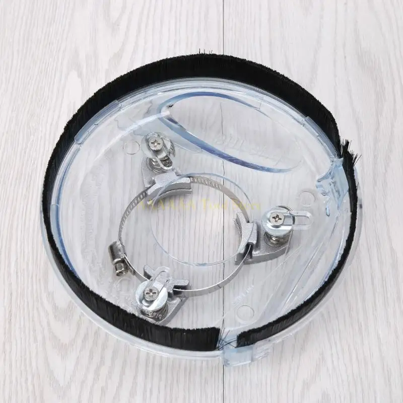 A2BE Dust Shroud Dry Grinding Dust Cover for Angle Hand Grinder Clear 4