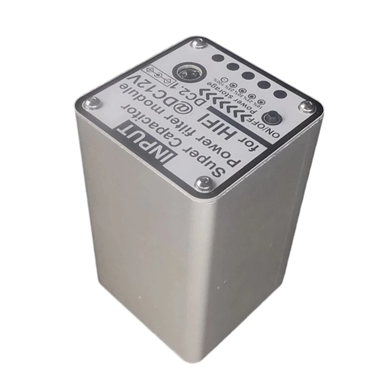 Super Capacitor Power Filter DC2.1 Input Output Super Capacitor Filter for HiFi Audio Video Equipment 12V 3F-A86Z