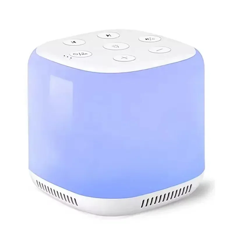 Portable White Noise Machine for Baby Adult Use with 7 Night Lights 34 Soothing Sounds 30/60/90 Timer Rechargeable