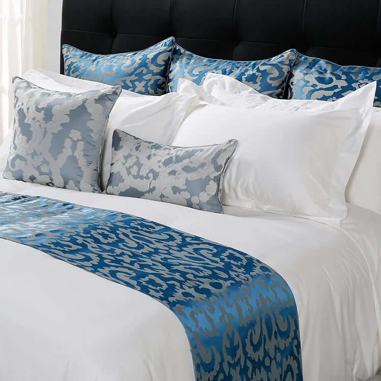 Softest king Size 100% Cotton Hotel Bed Throws and Runners Bedding Set
