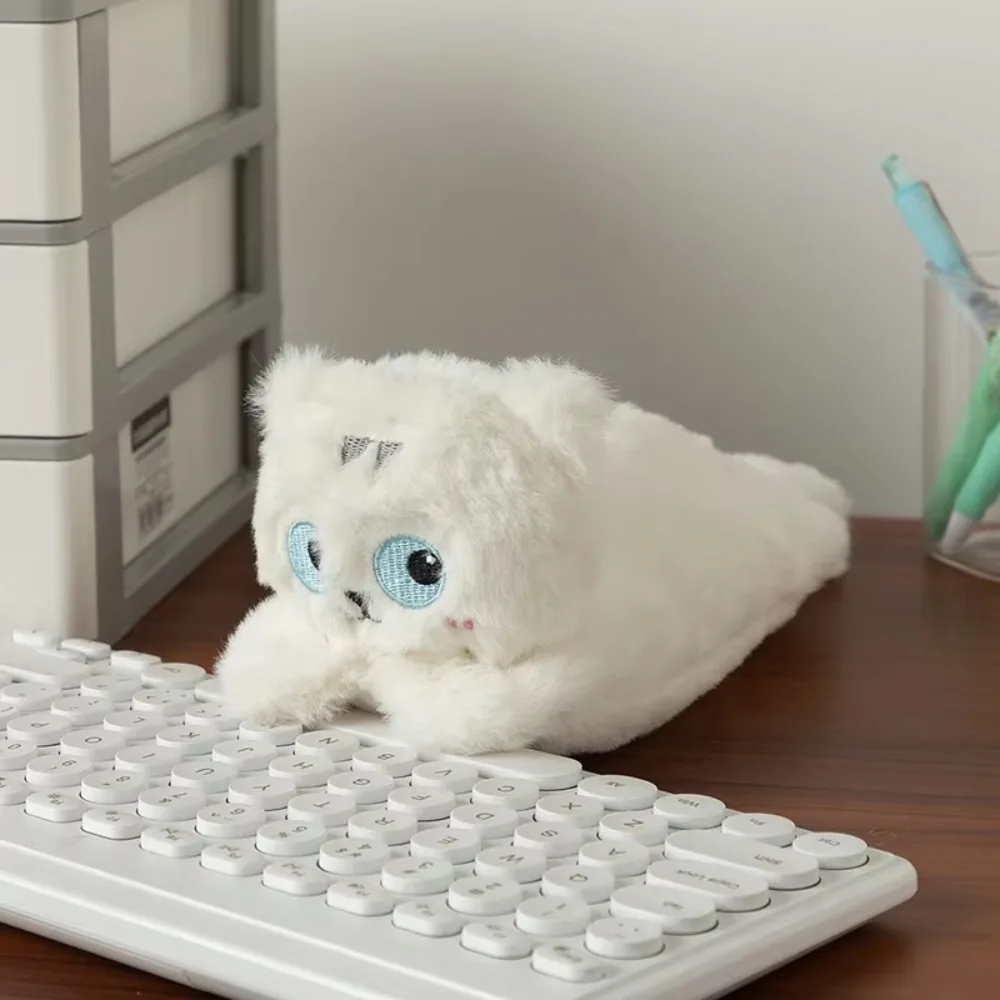 

Animal Doll Kitten Plush Pencil Case Large Capacity Zipper Closure Panda Plush Pen Bag Cartoon Soft Touch Stationery Storage Bag