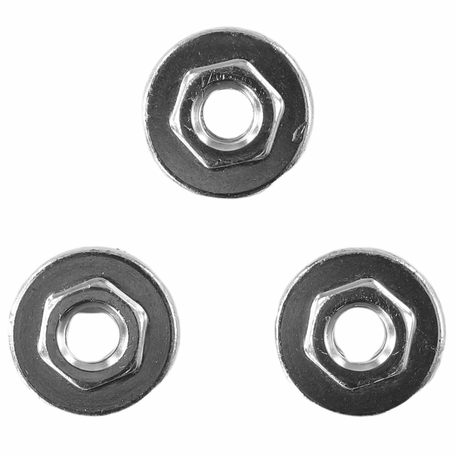 3pcs M10 Hexagon Flange Nut For 100 Type Angle Grinder Pressure Plate Modified Splint Stainless Steel Hexagon Nut Fitting Tool