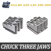 K11-80 K11-100 K11-125 K11-130 K11-160 K11-200 Chuck Three Jaws Universal Three-jaw Chuck Card Foot 3Pcs/Set Mechanical