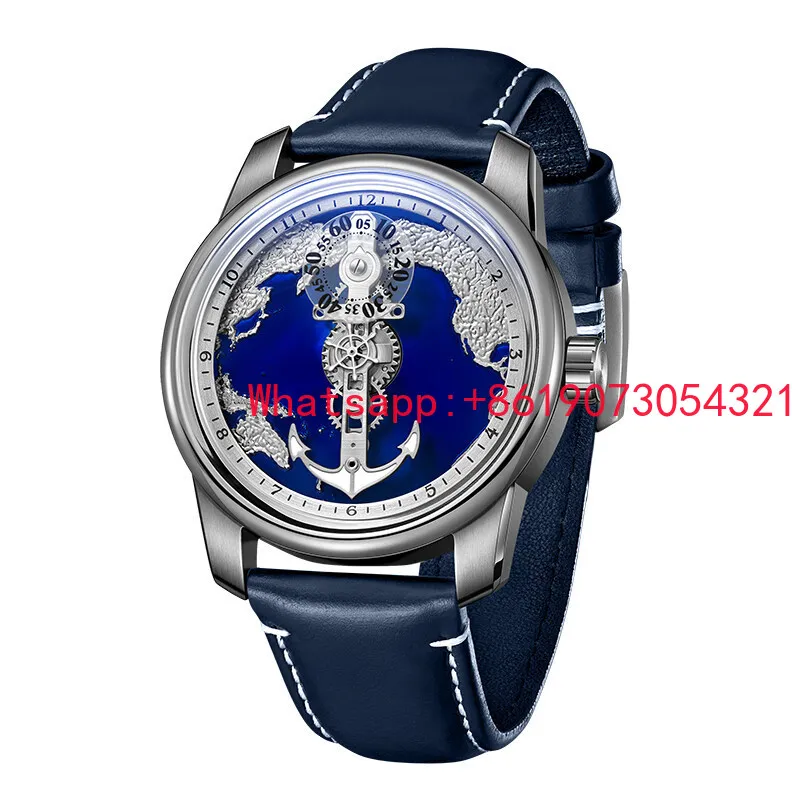 

Индивидуальные легкие роскошные мужские часы, большие парусные автоматические механические часы, нишевые дизайнерские часы по индивидуальному заказу