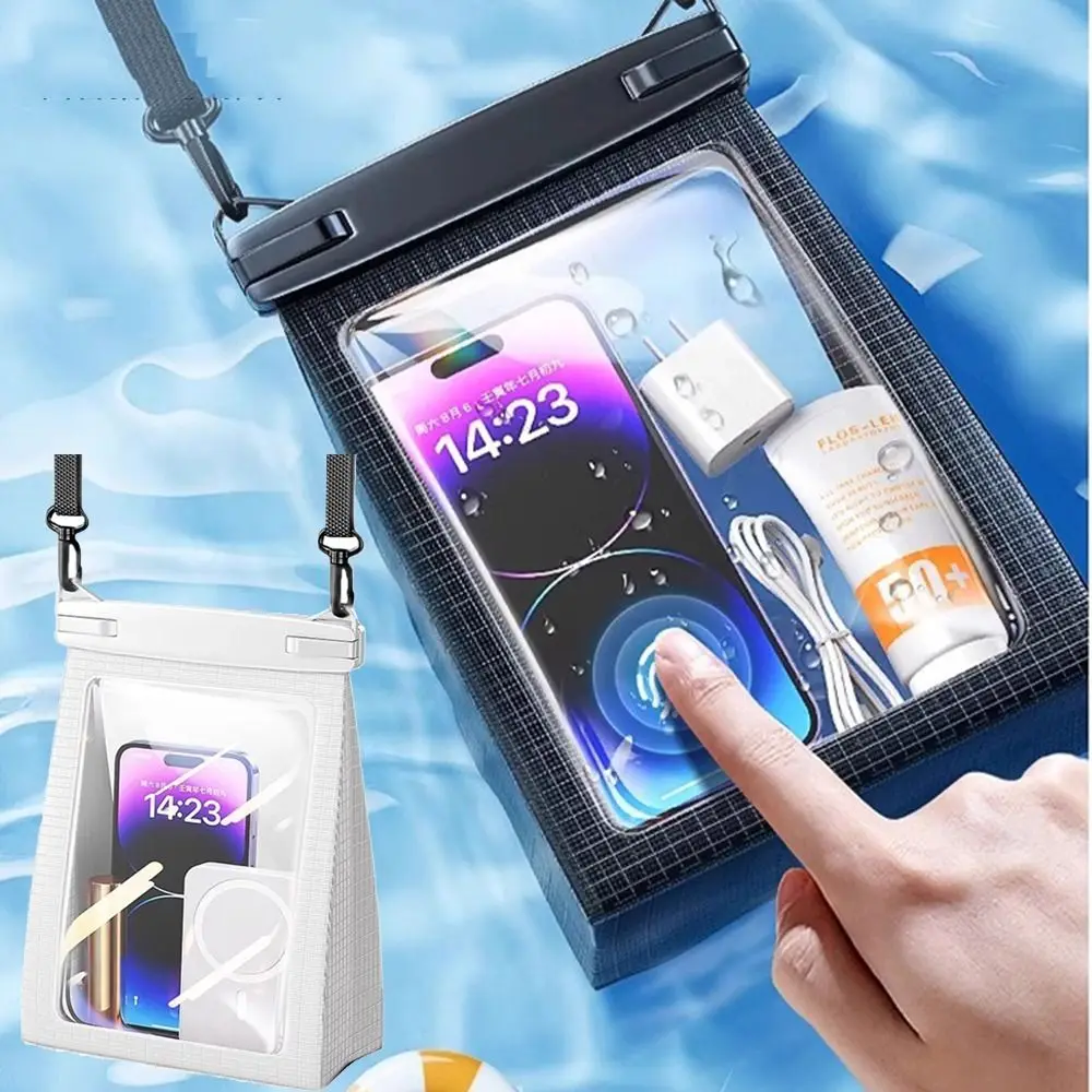 

Touch Screen Waterproof Phone Bag IPX8 Waterproof Adjustable Lanyard Clear Swim Phone Cover Leakproof Stereoscopic