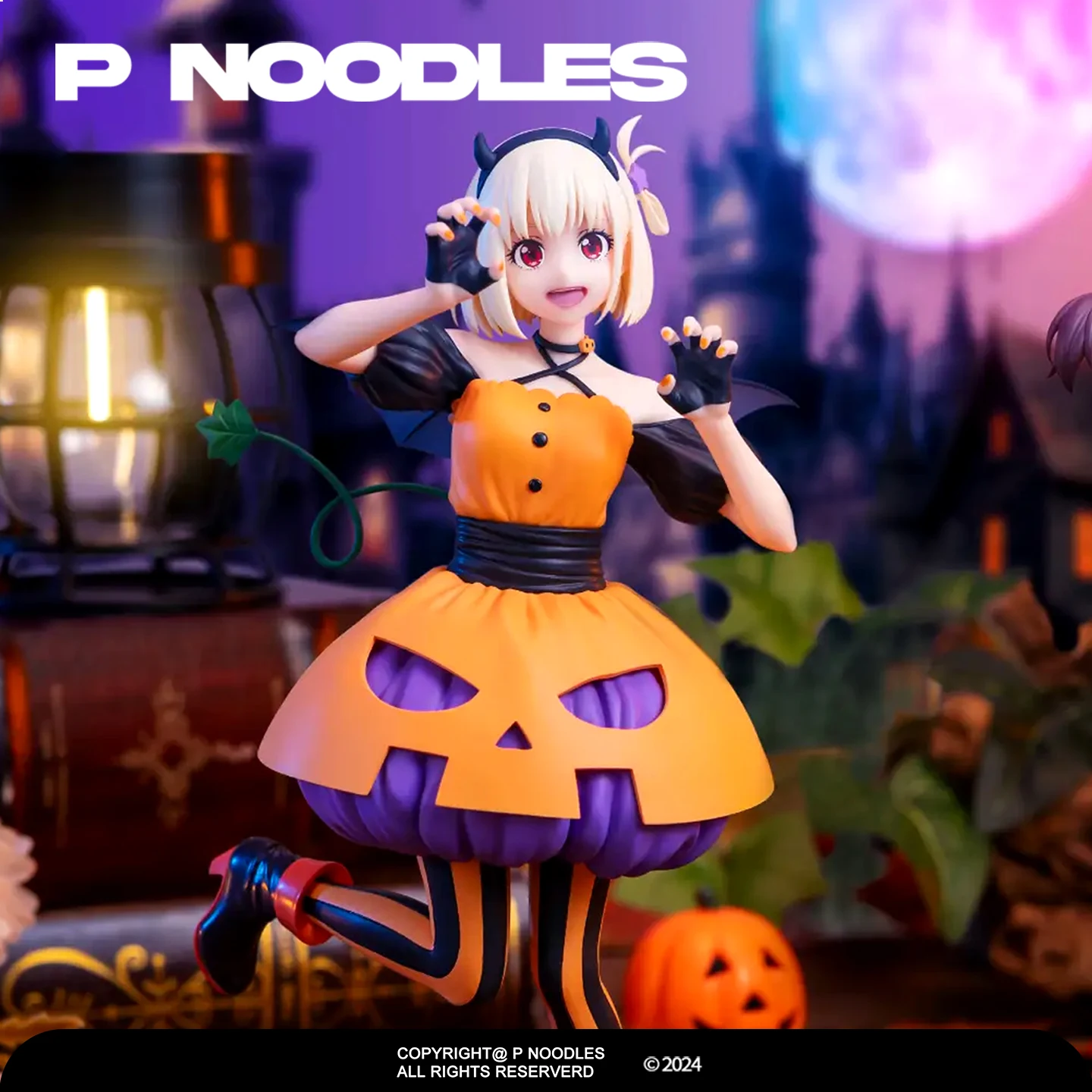 متوفر في المخزون أزياء ليكوريس نيشيكي تشيشو للهالوين عناصر ذات مناظر طبيعية خلابة ملحقات الرسوم المتحركة نماذج زينة مجموعة شخصيات الحركة #2