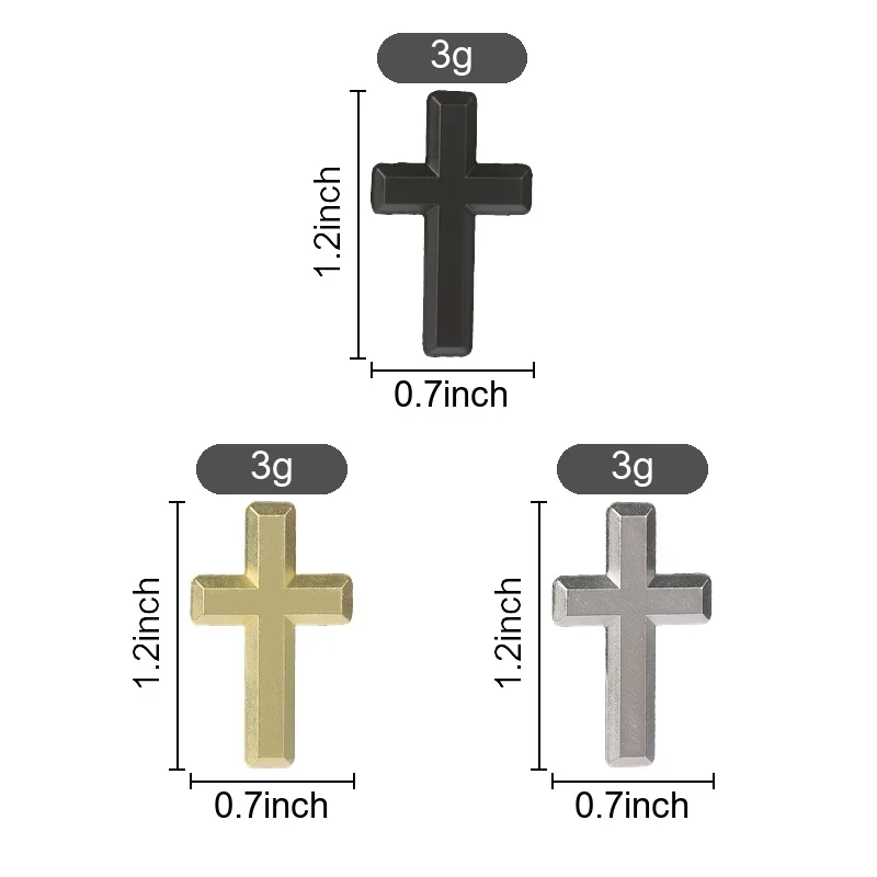 Klassischer, schlichter Metallkreuz-Abzeichen-Anstecker mit religiösem Motiv, Emaille, spiritueller Anstecker für Anzug, Revers, Rucksack, Dekoration, Geschenk – Detail 1