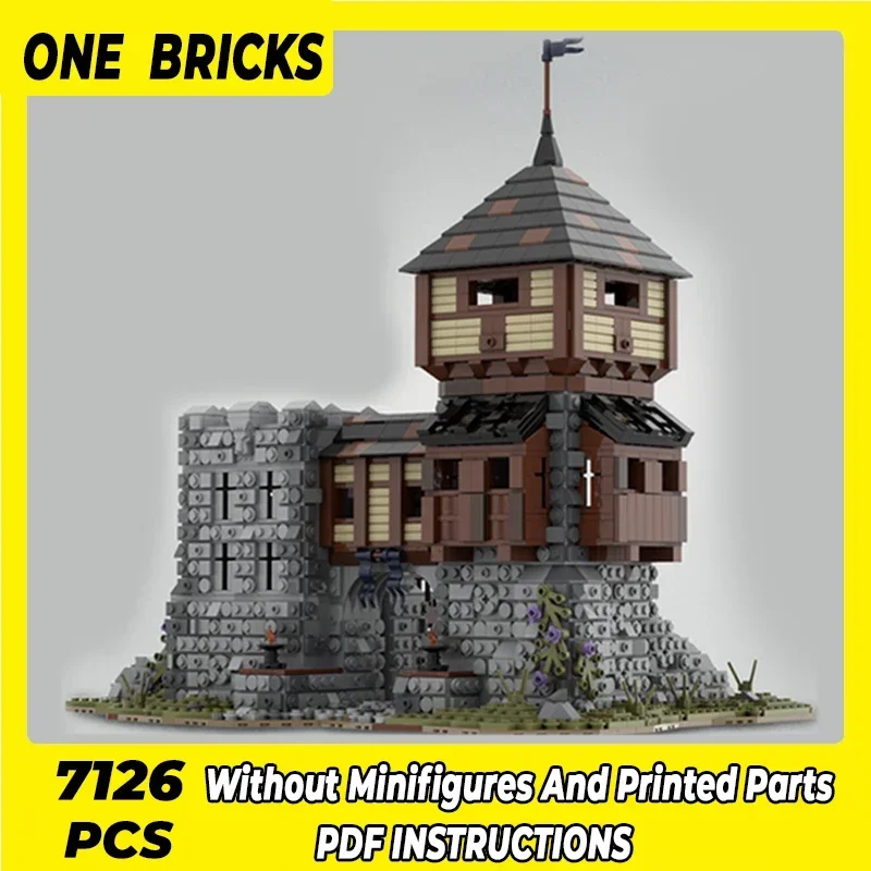 Moc Building Blocks Castle Model Medieval Fortress Technical Bricks DIY Assembly Construction Toys For Child Holiday Gifts