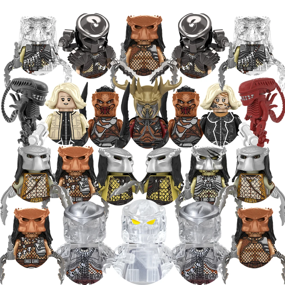 Ricky Toys Alien Hunter Predator Bricks TP453 For Toys Gifts Mini Action Figures Children Building Blocks For Party Gifts