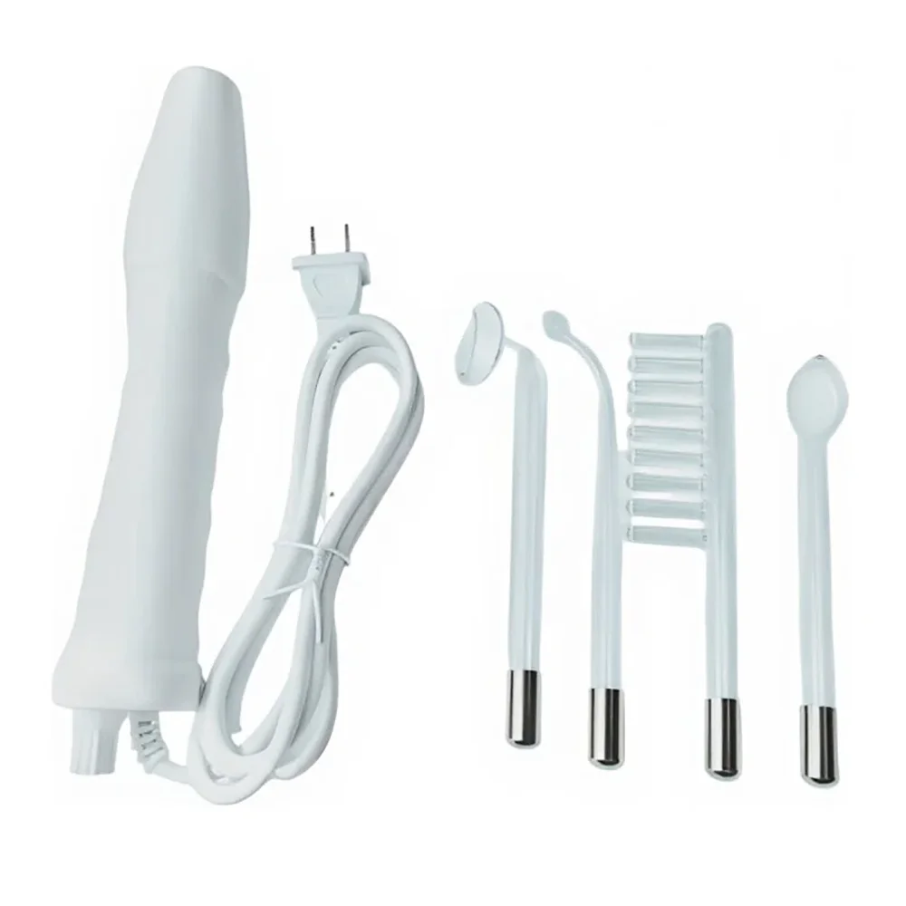 

Многофункциональный высокочастотный электродный стеклянный прибор 4-в-1 для ухода за кожей лица, удаления пятен и акне, электротерапия для спа-процедур