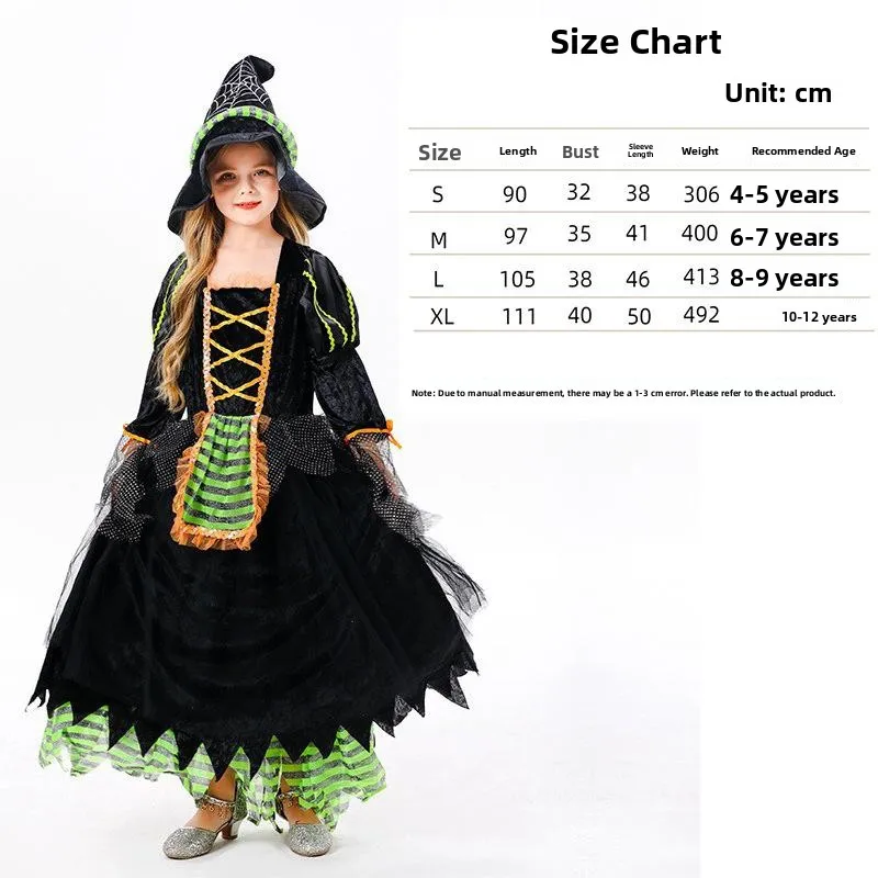 Loween – jupe de sorcière pour filles, vêtements de spectacle sur scène, Costume de scène ethnique, robe de bal féerique T Princ