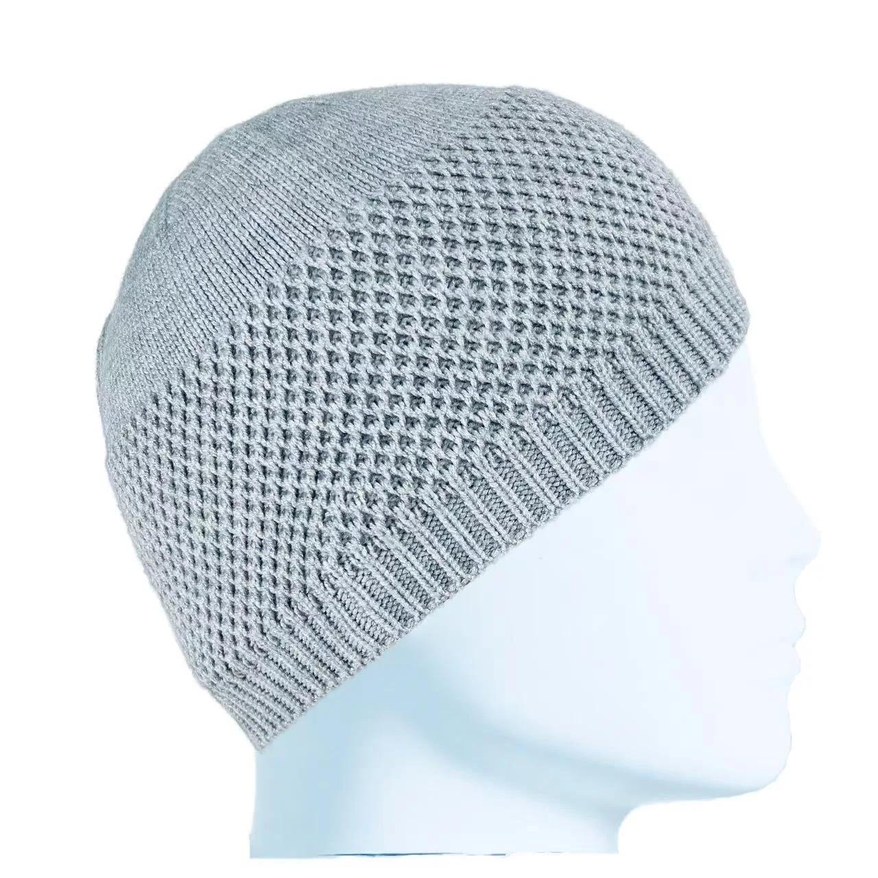 Muslim Caps For Men Clothing Women Skull Prayer Hat  Knitted Mesh Kufi Kippah Islamic Saudi Arabia Jewish Summer Black 0743 view 6