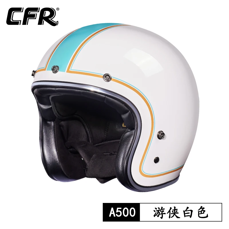 

Dot Ece Approved High Strengthen Fiberglass Shell 3/4 Open Face Motocycle Helmet Casco Moto Four Season Comfortable Lining Unise