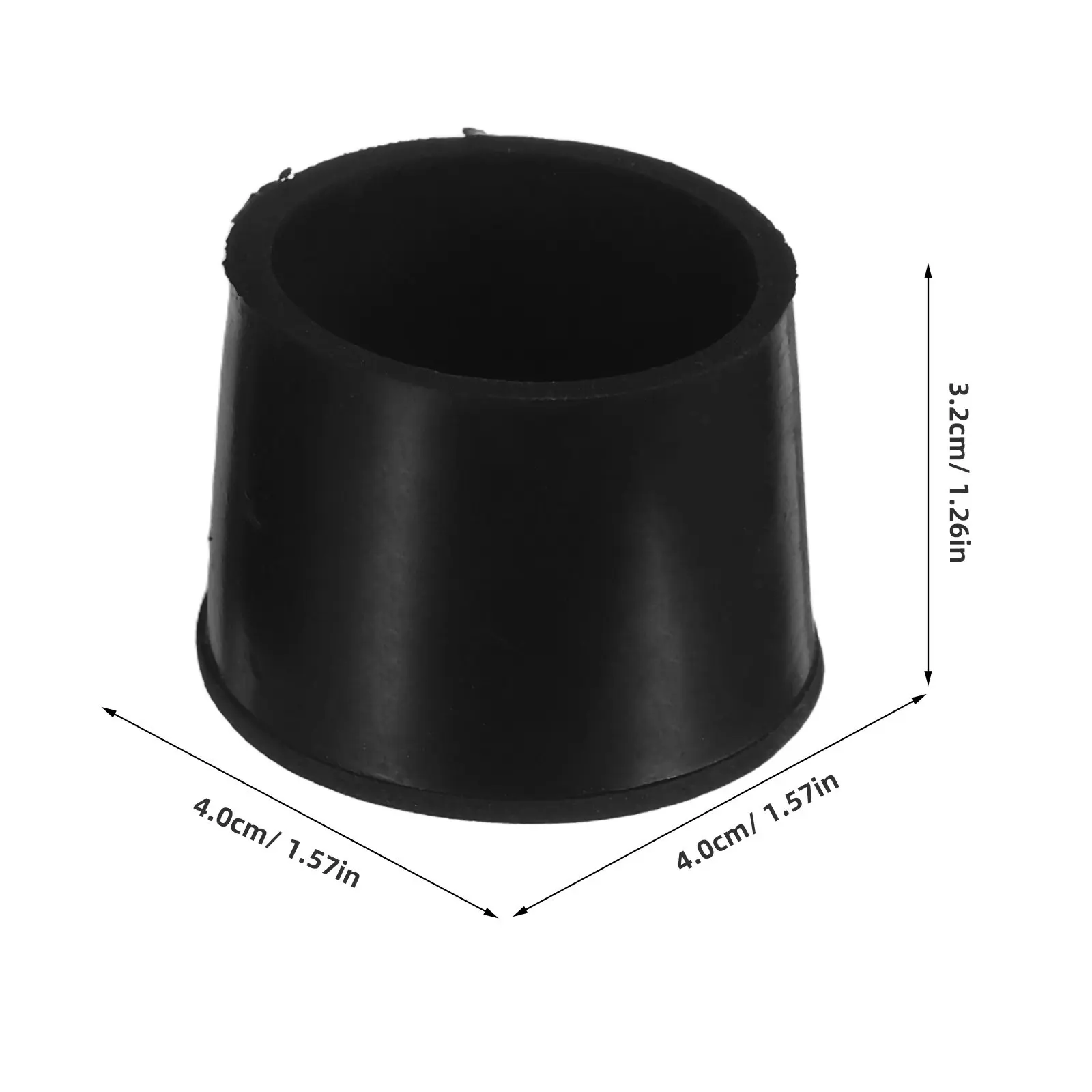 16Pcs 32Mm Round Rubber Furniture Leg Tips Caps Anti Skid Floor Protector Pads for Wooden Metal Chair Legs Noise Reducing